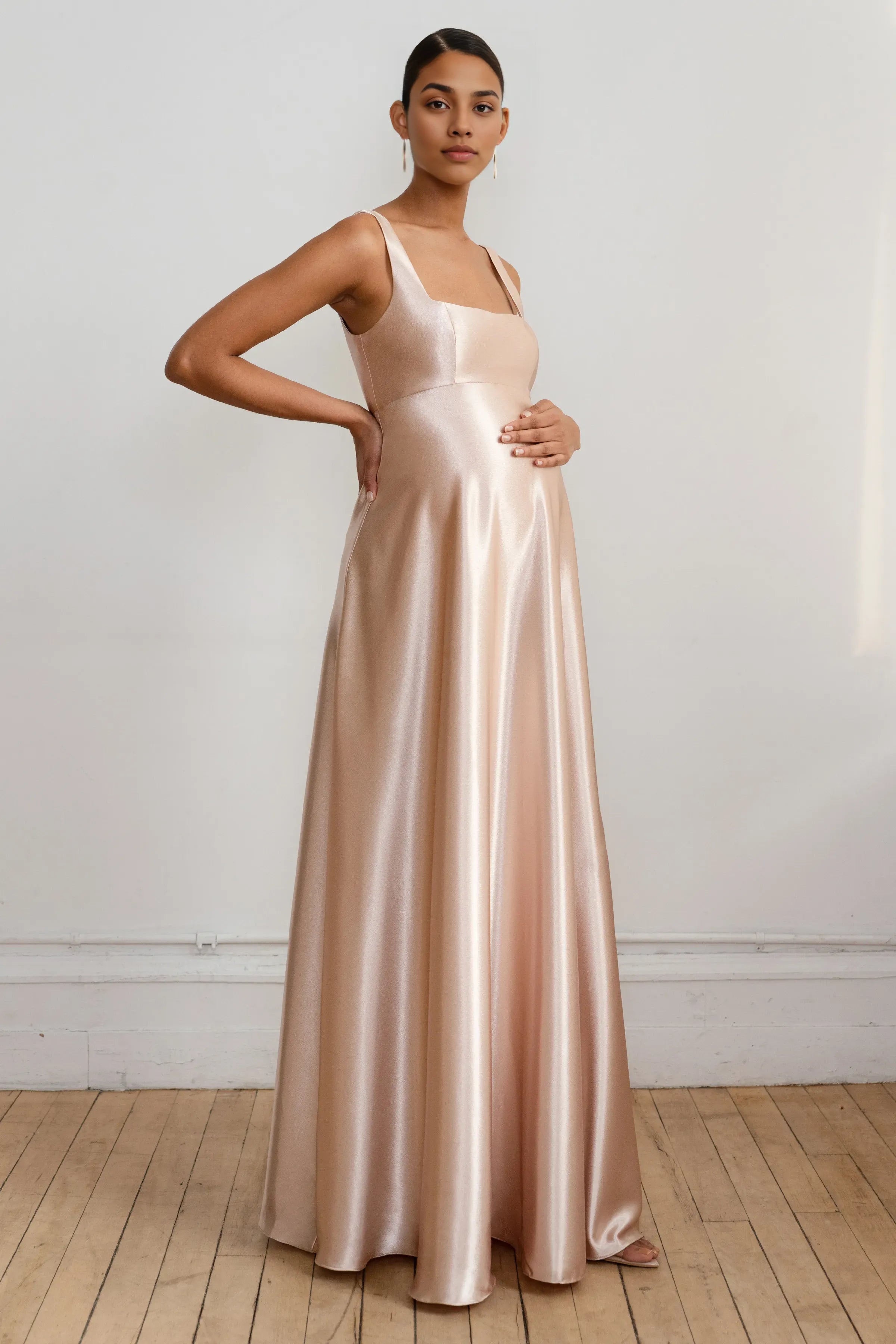 A-Line Square Neck Wide Straps No Slit Scoop Back Affordable Black Lace Ball Gowns Custom Off the Shoulder Evening Dresses